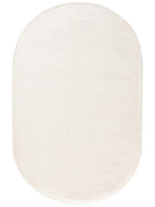 Viscose Rug Oval Nela Ivory