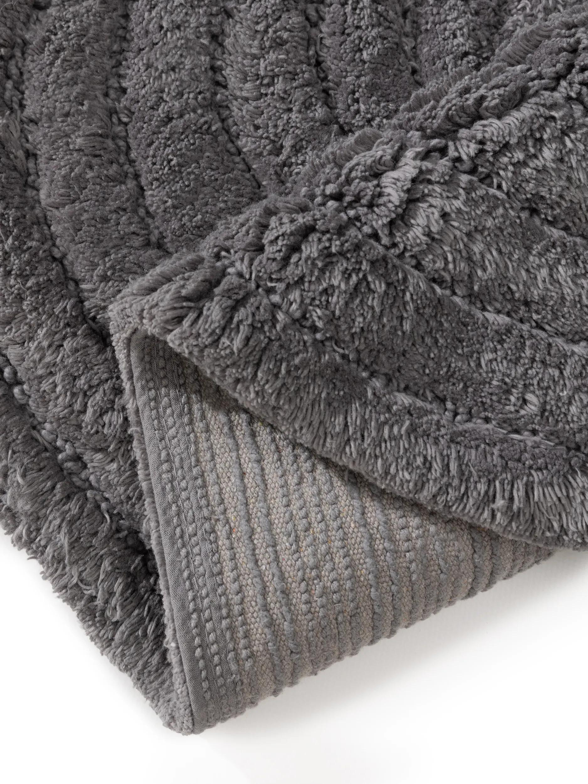 Bath Rug Nia Dark Grey
