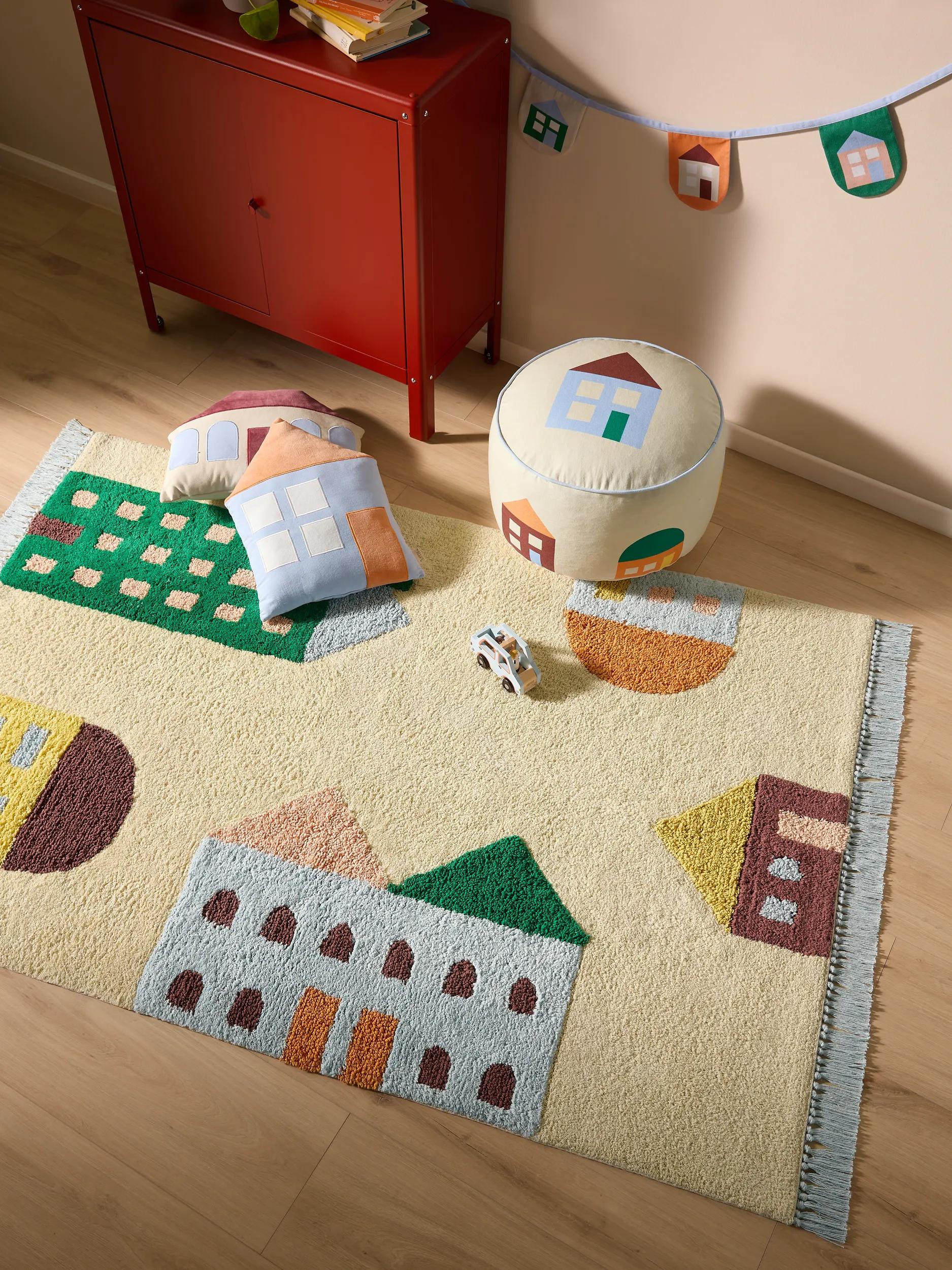 Washable Cotton Rug Niels Multicolour