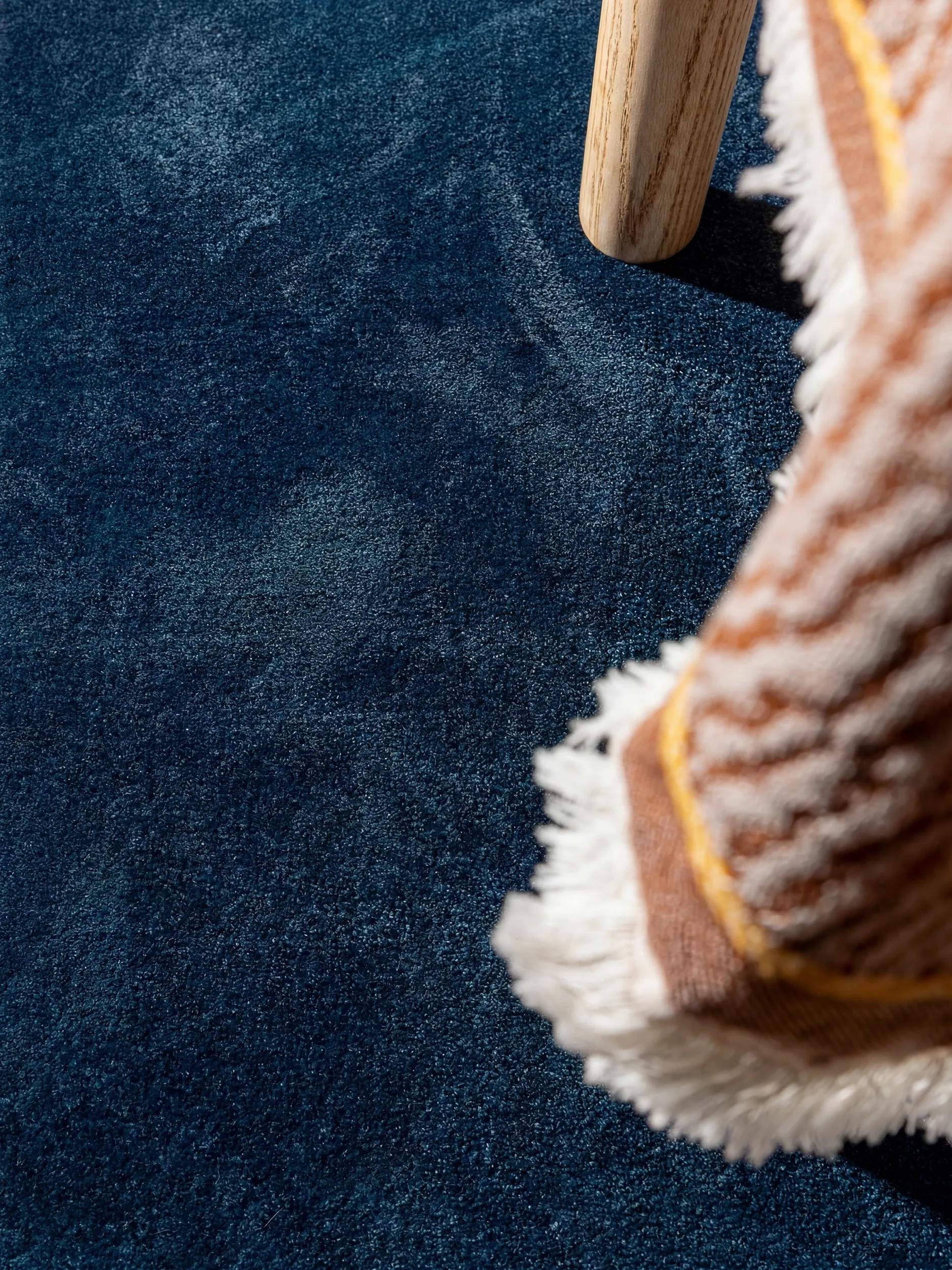 Washable Rug Nina Dark Blue