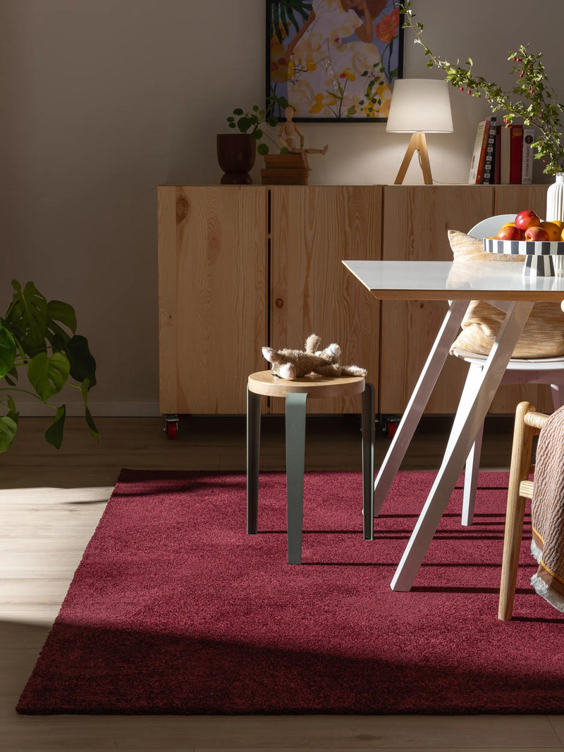 Waschbarer Teppich Nina Rot