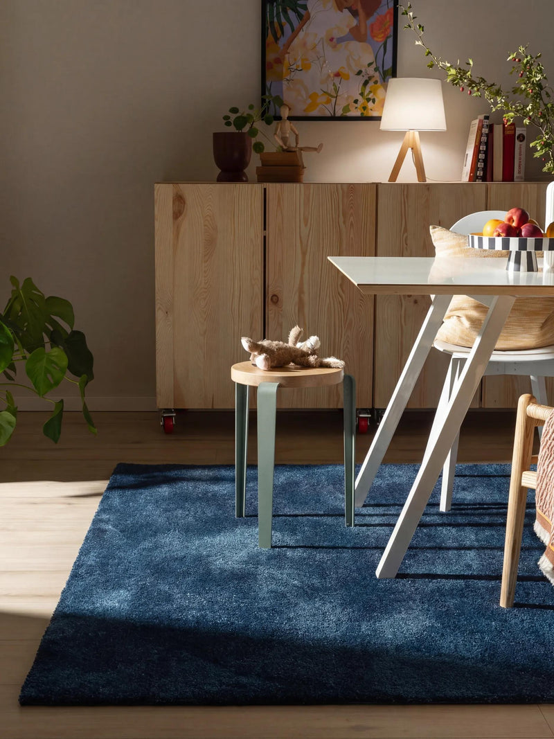 Washable Rug Nina Dark Blue