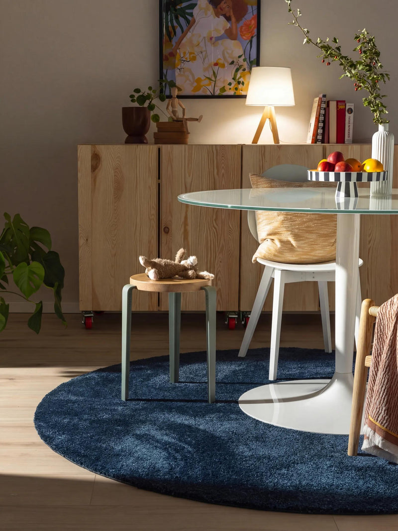 Washable Rug Nina Dark Blue