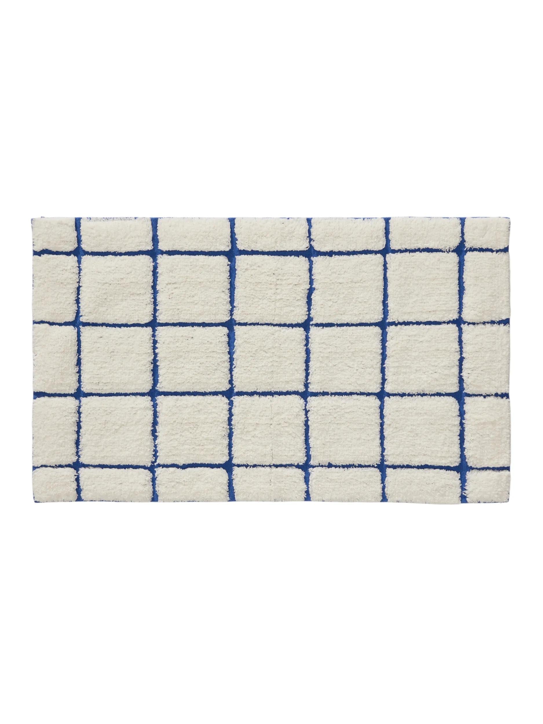 Bath Rug Noa Cream/Blue