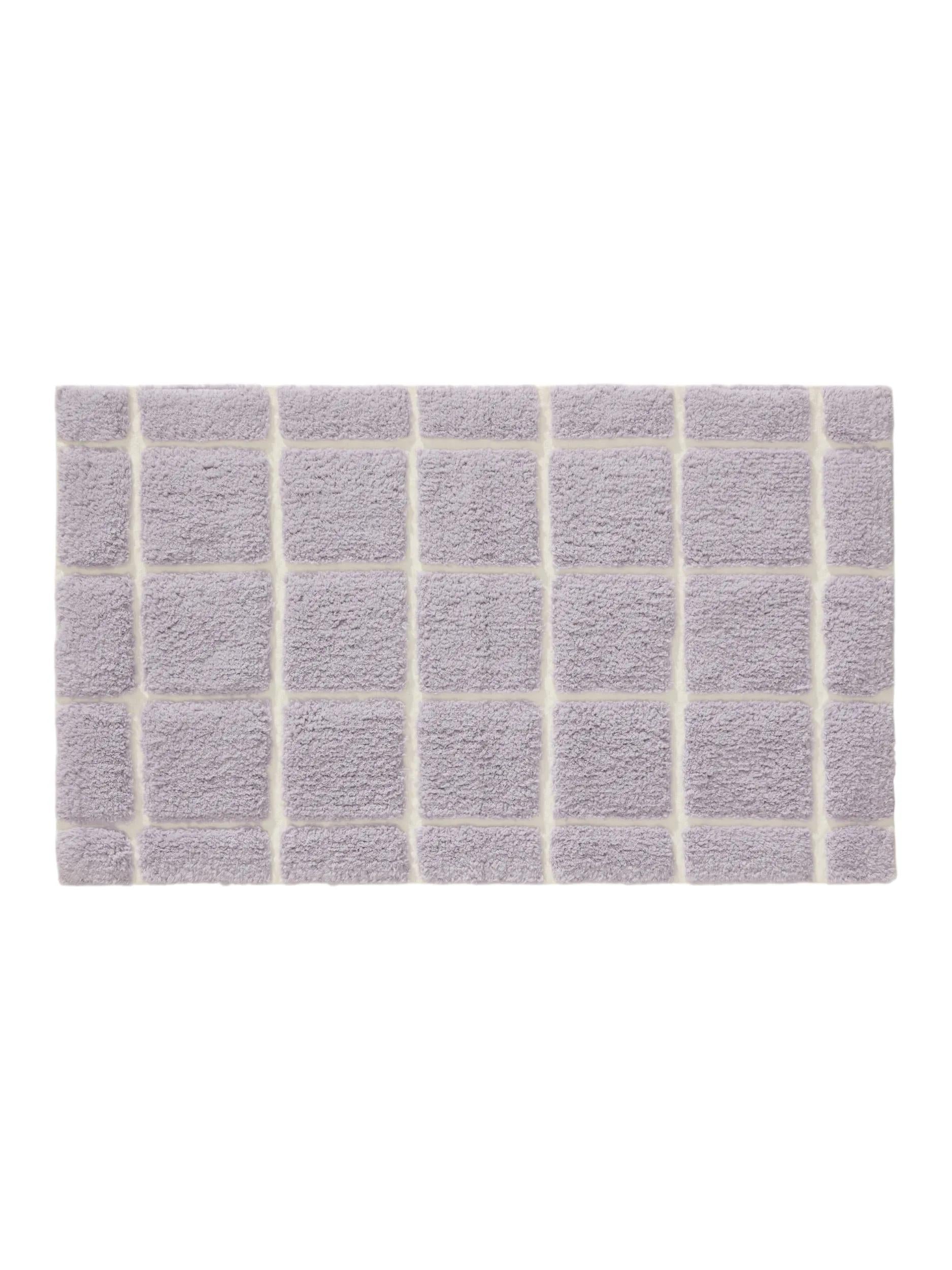 Bath Rug Noa Purple/White