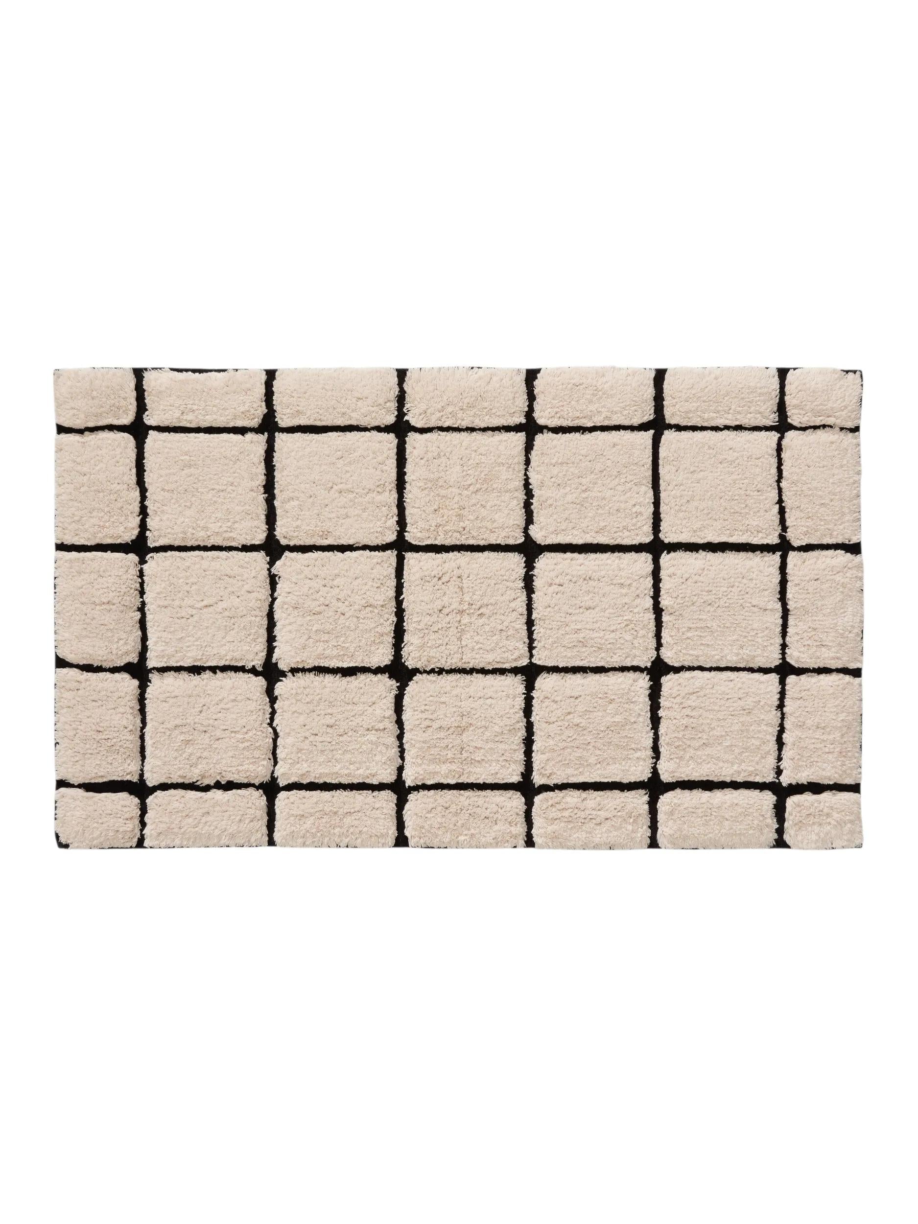 Bath Rug Noa Cream/Black