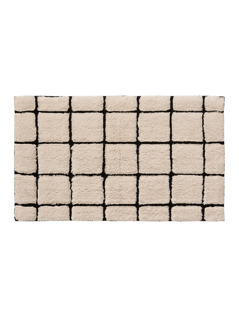 Bath Rug Noa Cream/Black