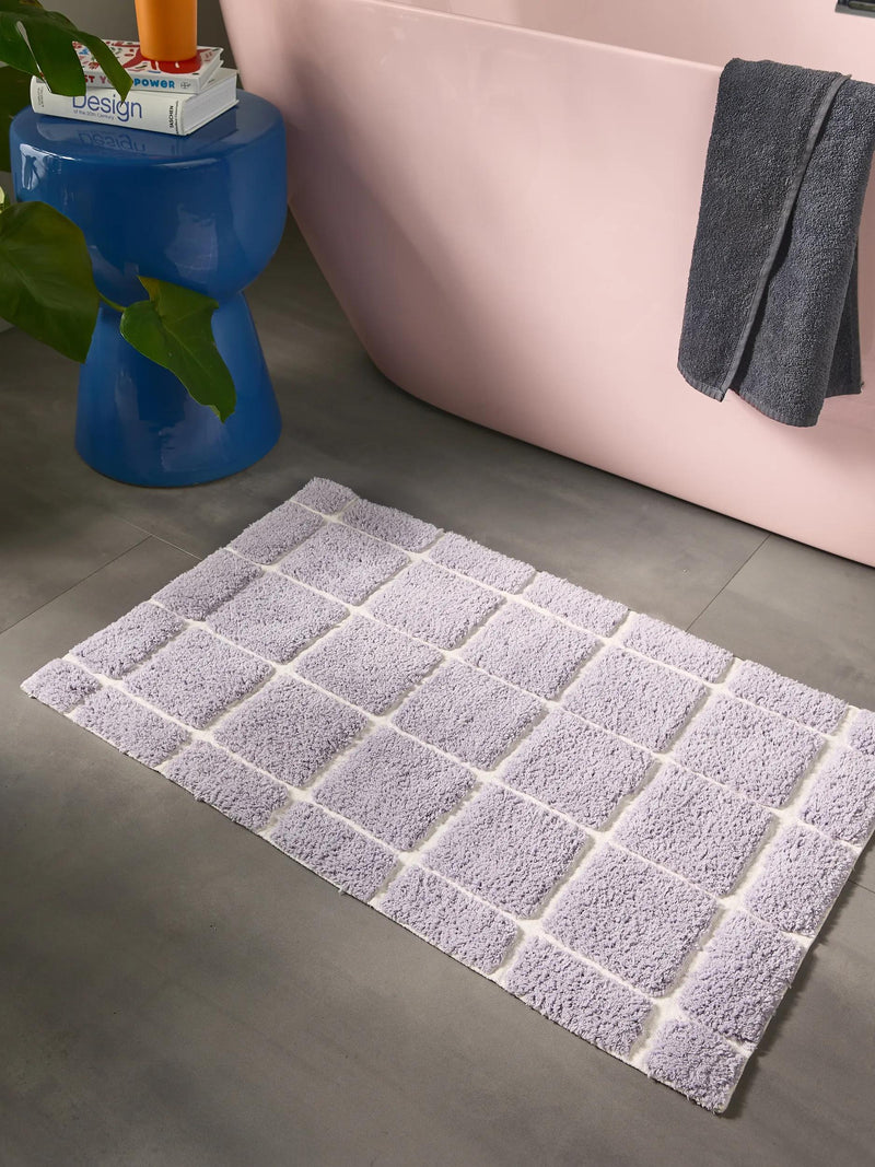 Bath Rug Noa Purple/White