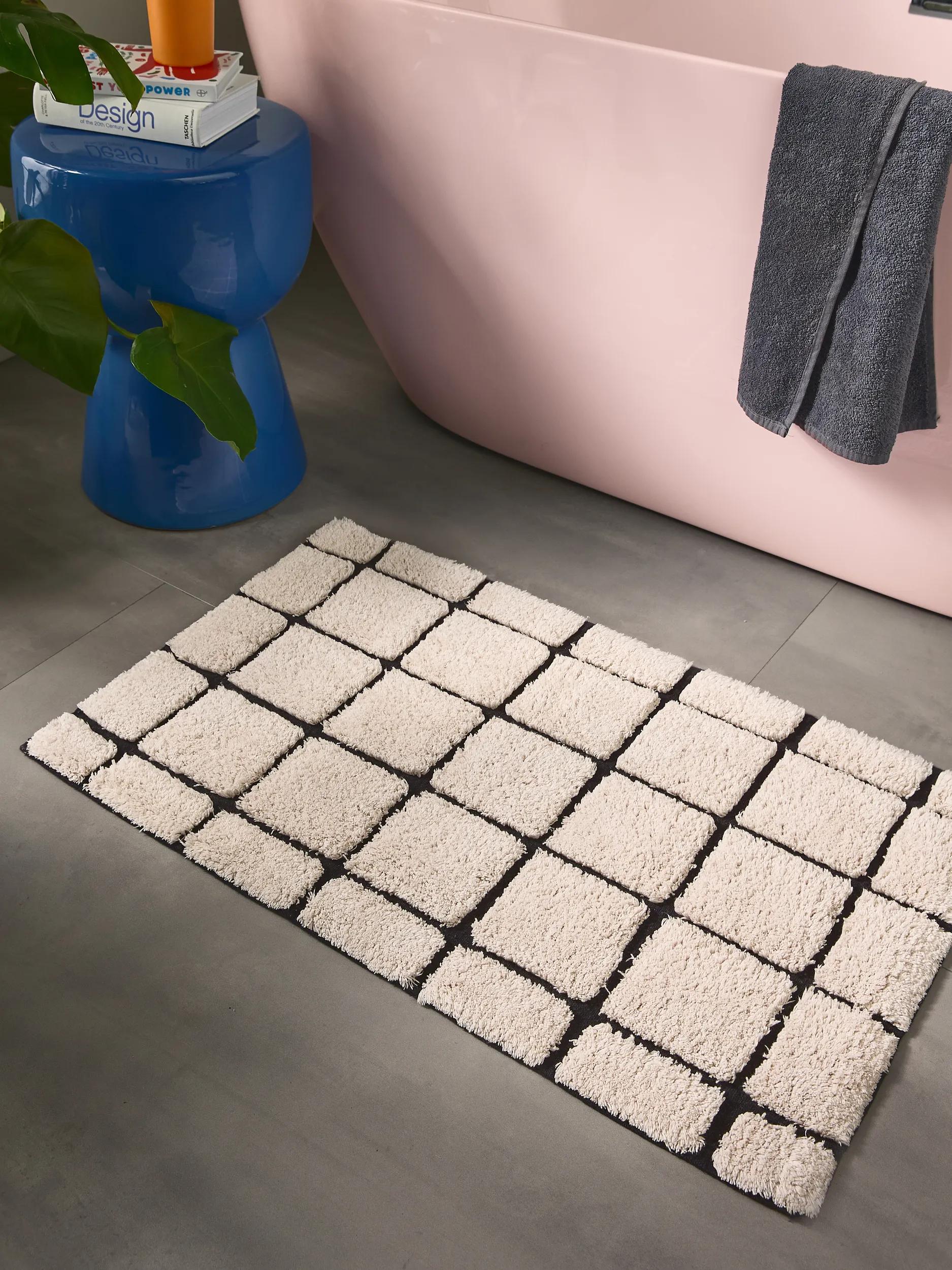 Bath Rug Noa Cream/Black