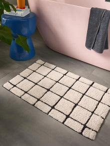 Bath Rug Noa Cream/Black