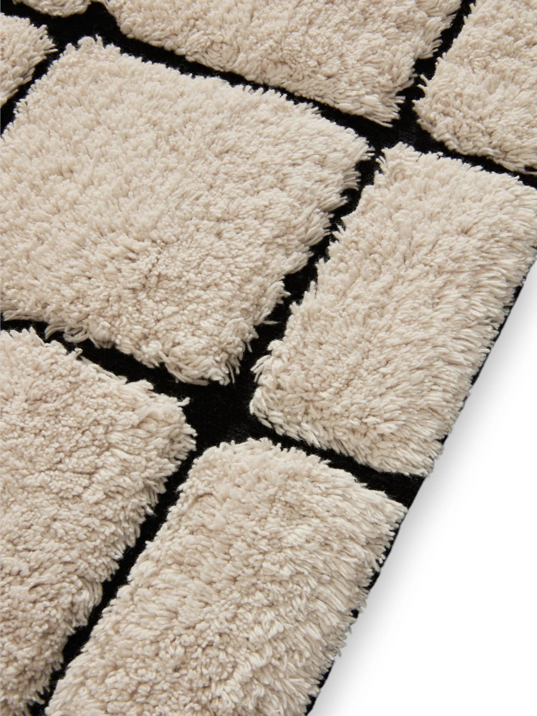 Bath Rug Noa Cream/Black