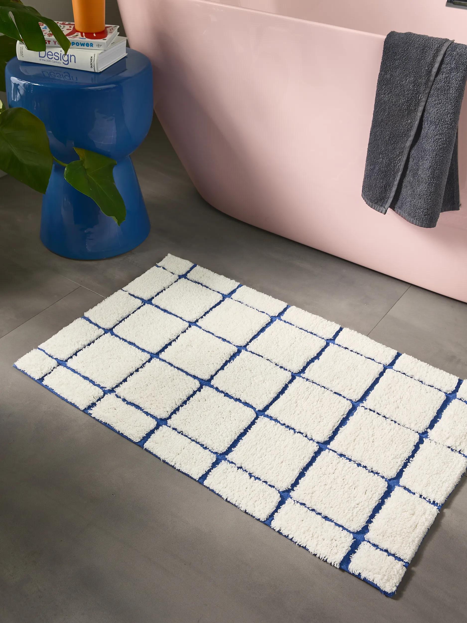 Bath Rug Noa Cream/Blue