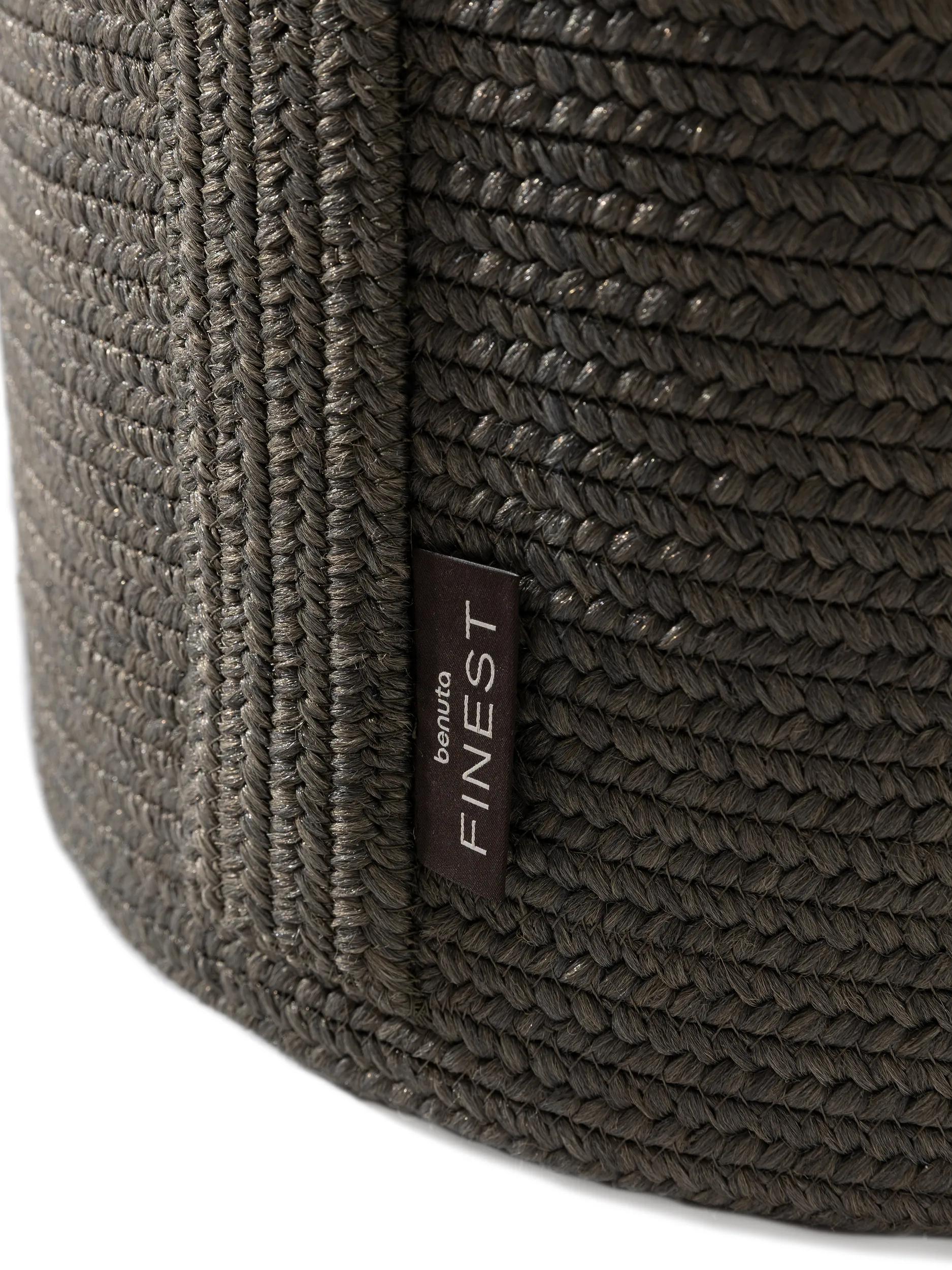 In- & Outdoor Pouf Noe Dark Grey