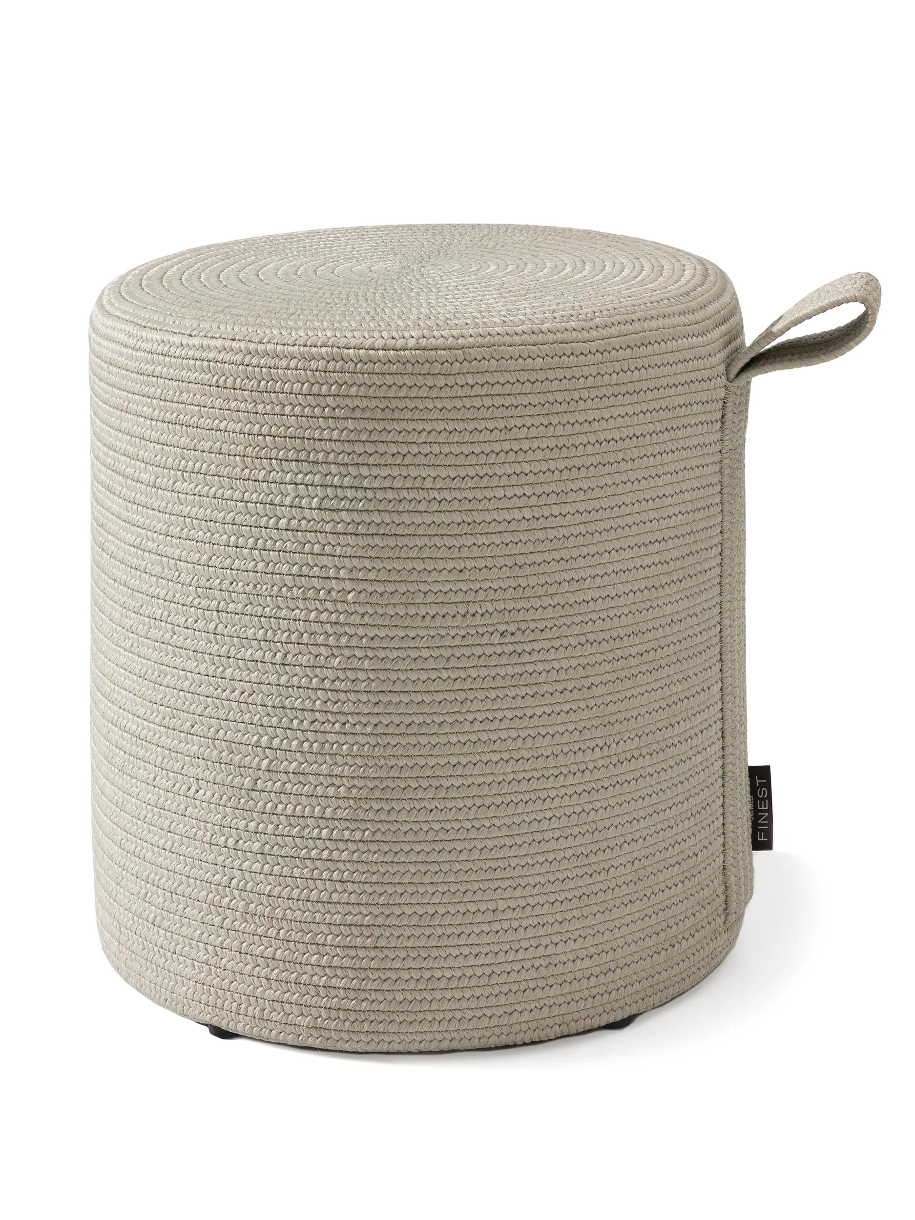 In- & Outdoor Pouf Noe Light Grey