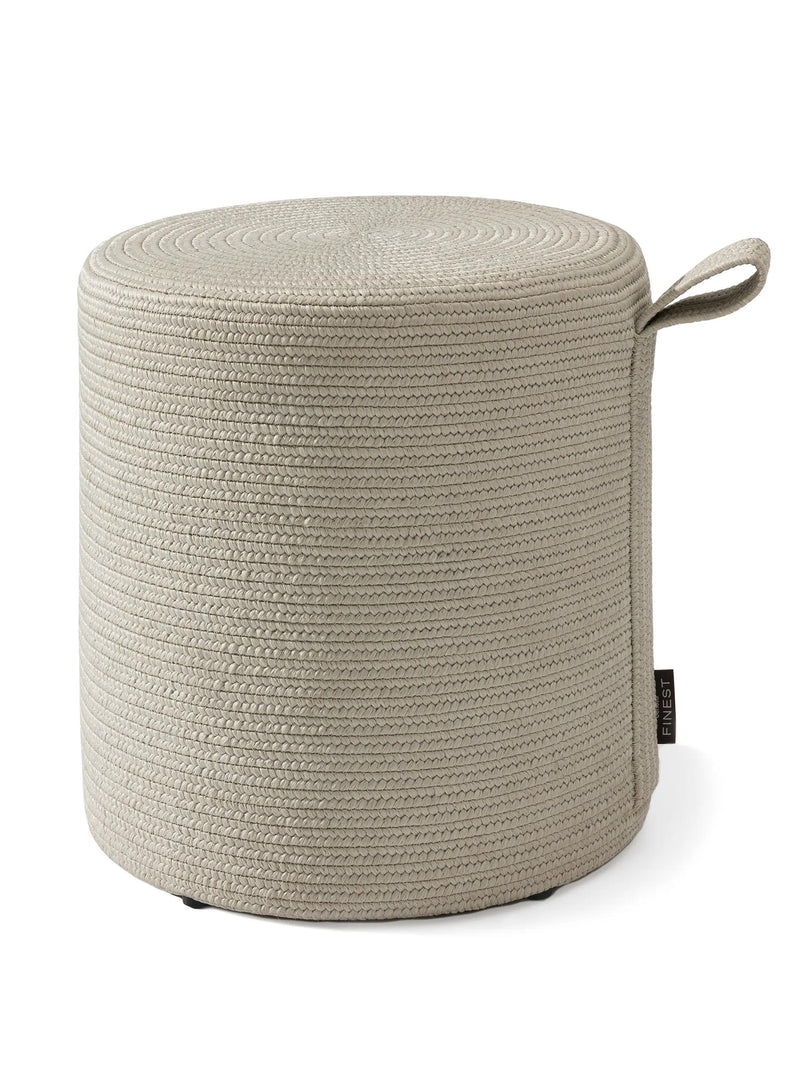 In- & Outdoor Pouf Noe Light Grey