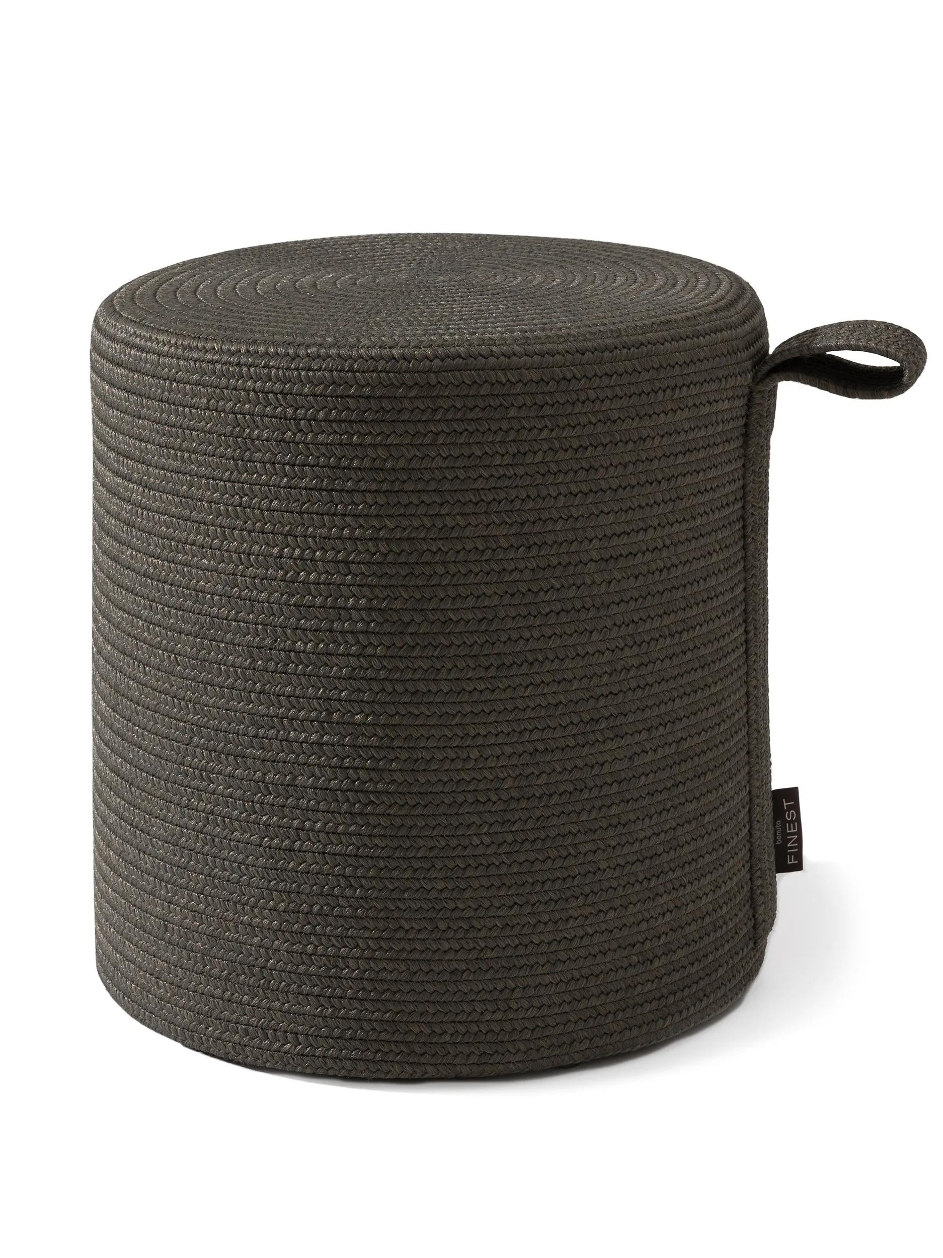 In- & Outdoor Pouf Noe Dark Grey
