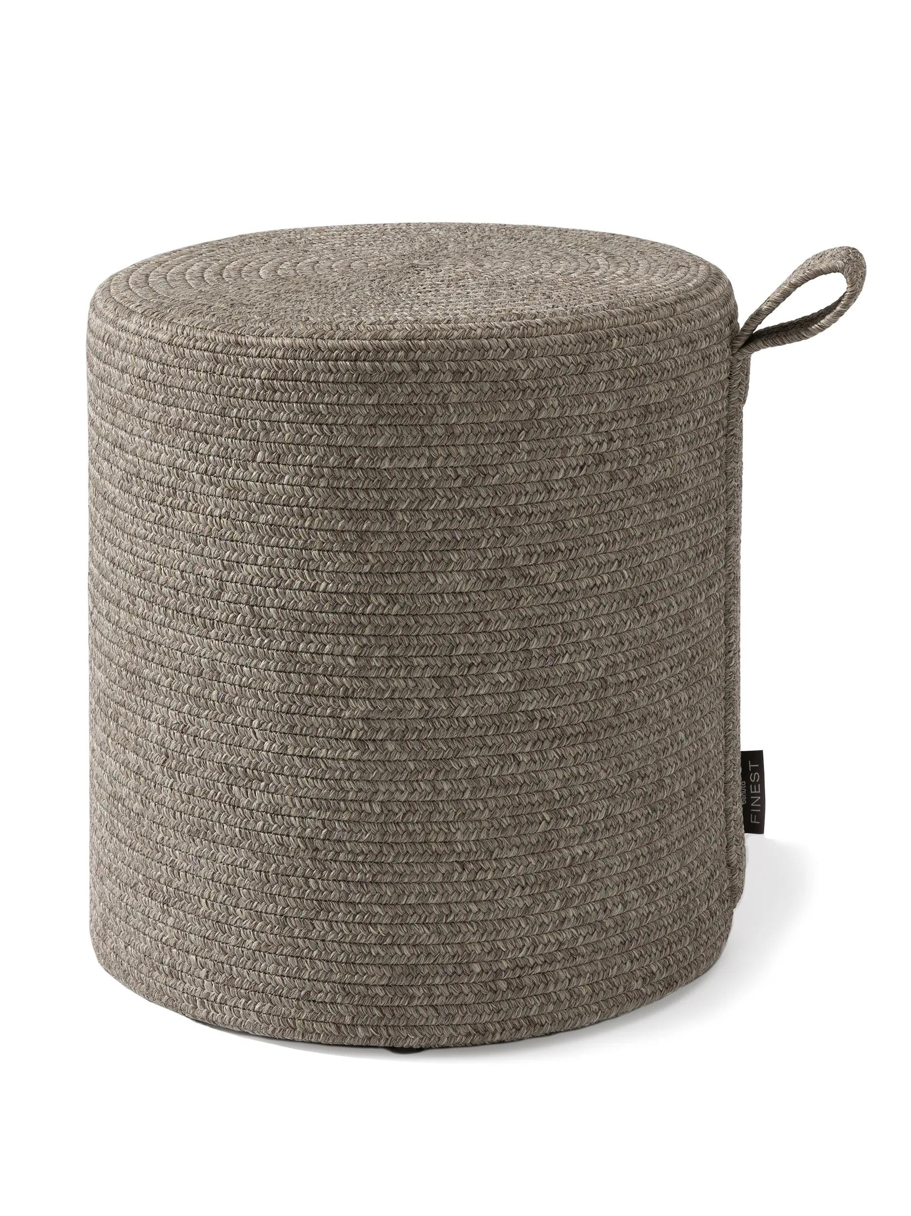 In- & Outdoor Pouf Noe Grey/Taupe