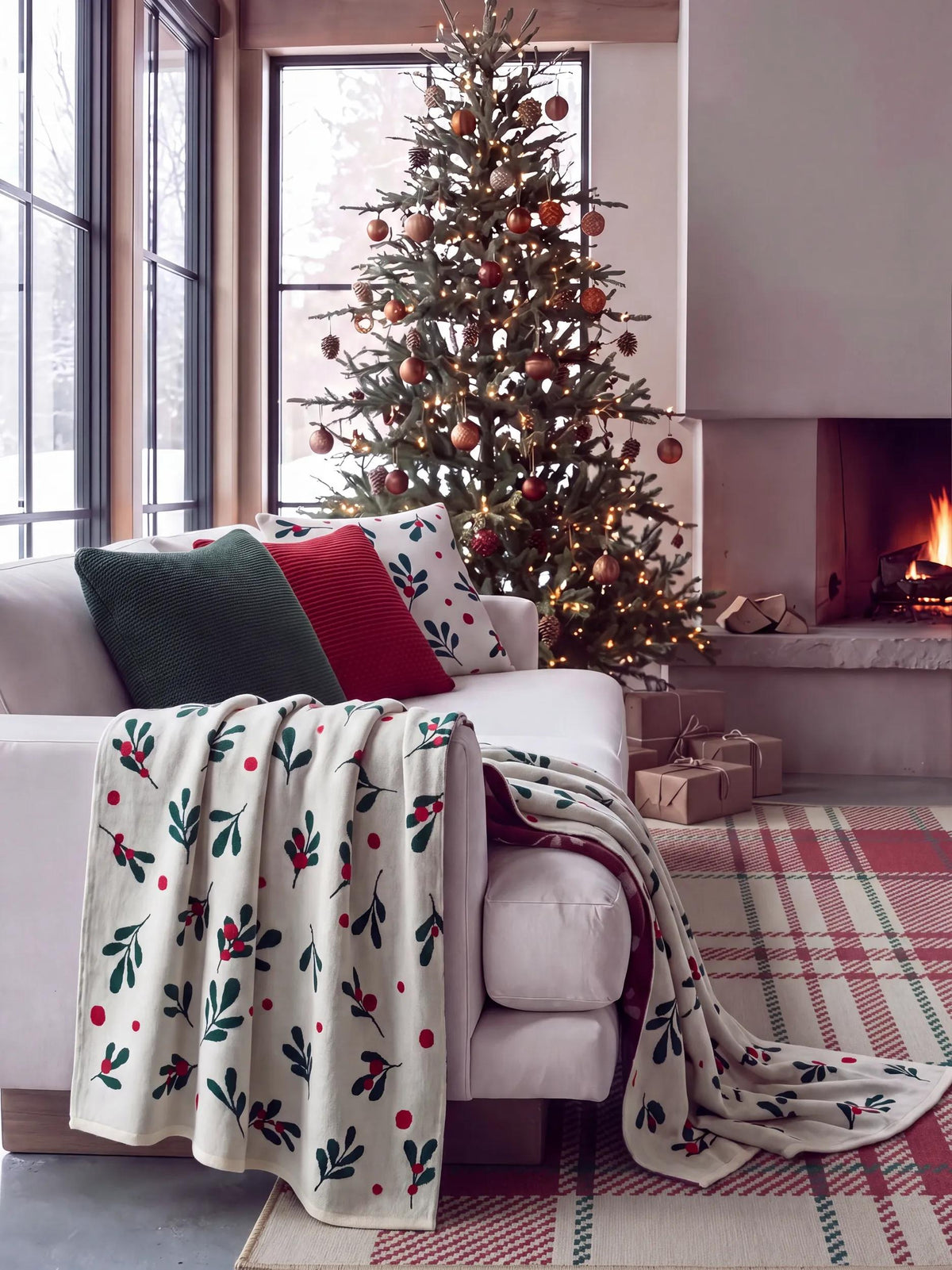 Christmas Blanket Nordic Cream