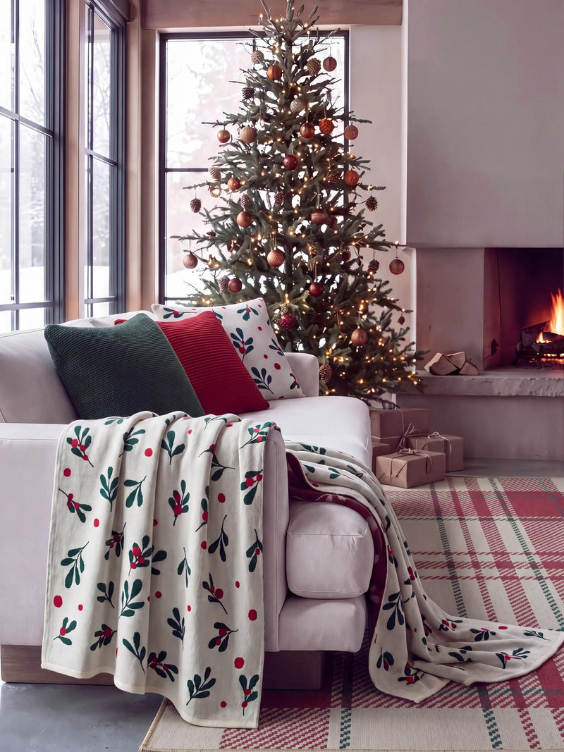 Christmas Blanket Nordic Cream