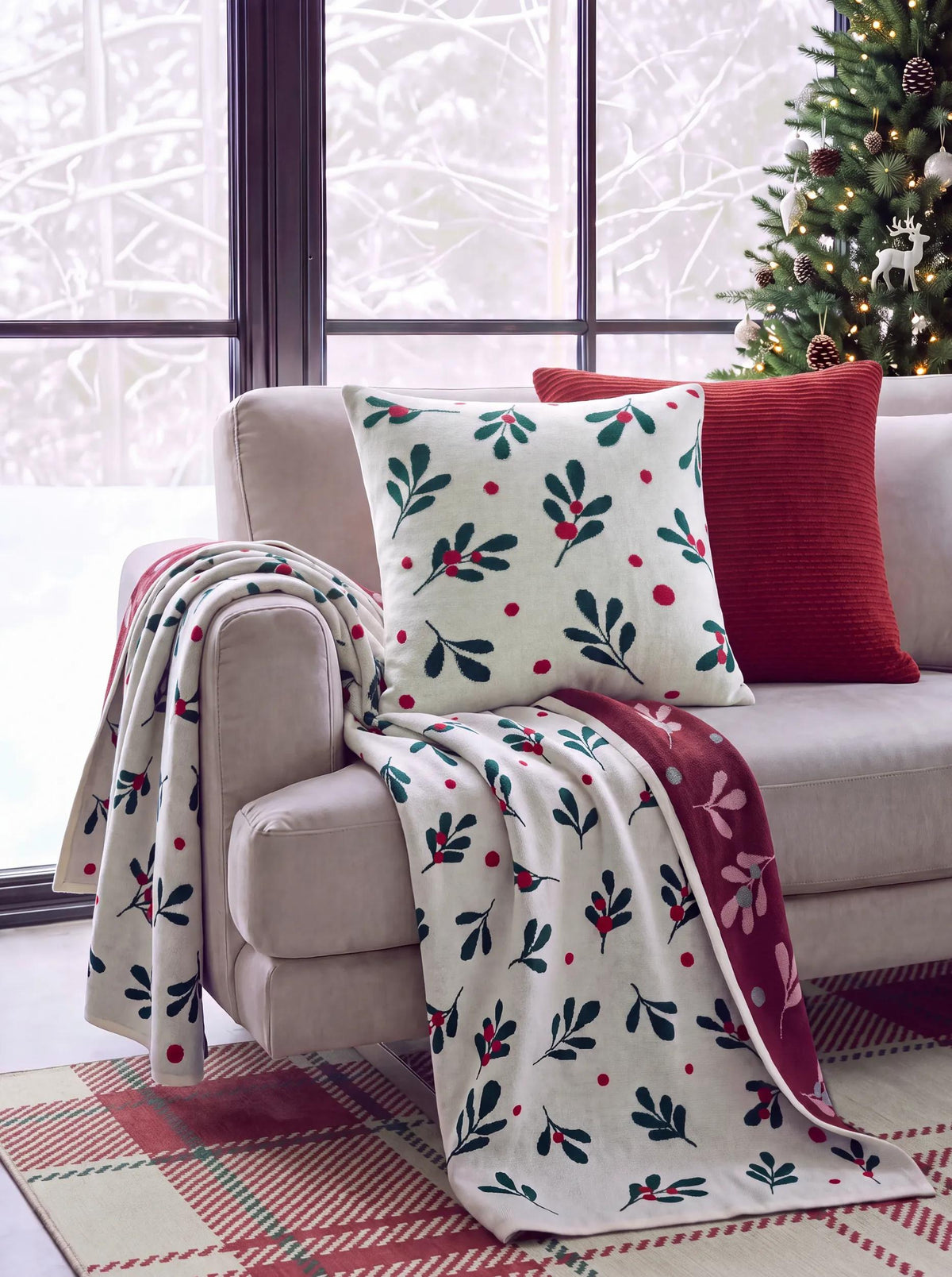 Christmas Cushion Nordic Cream