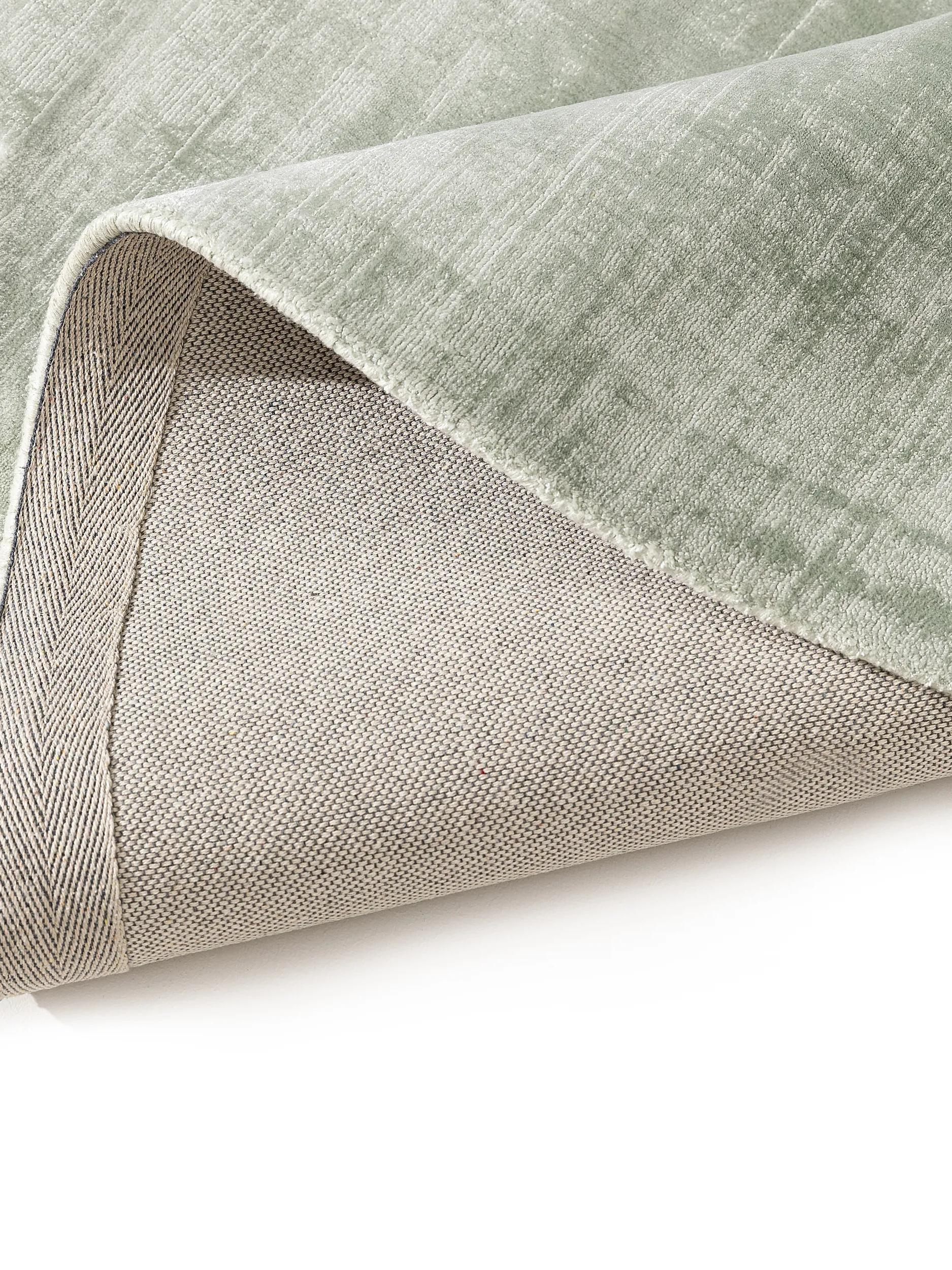 Viscose Rug Round Nova Mint