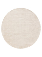 Tapis rond en viscose Nova crème