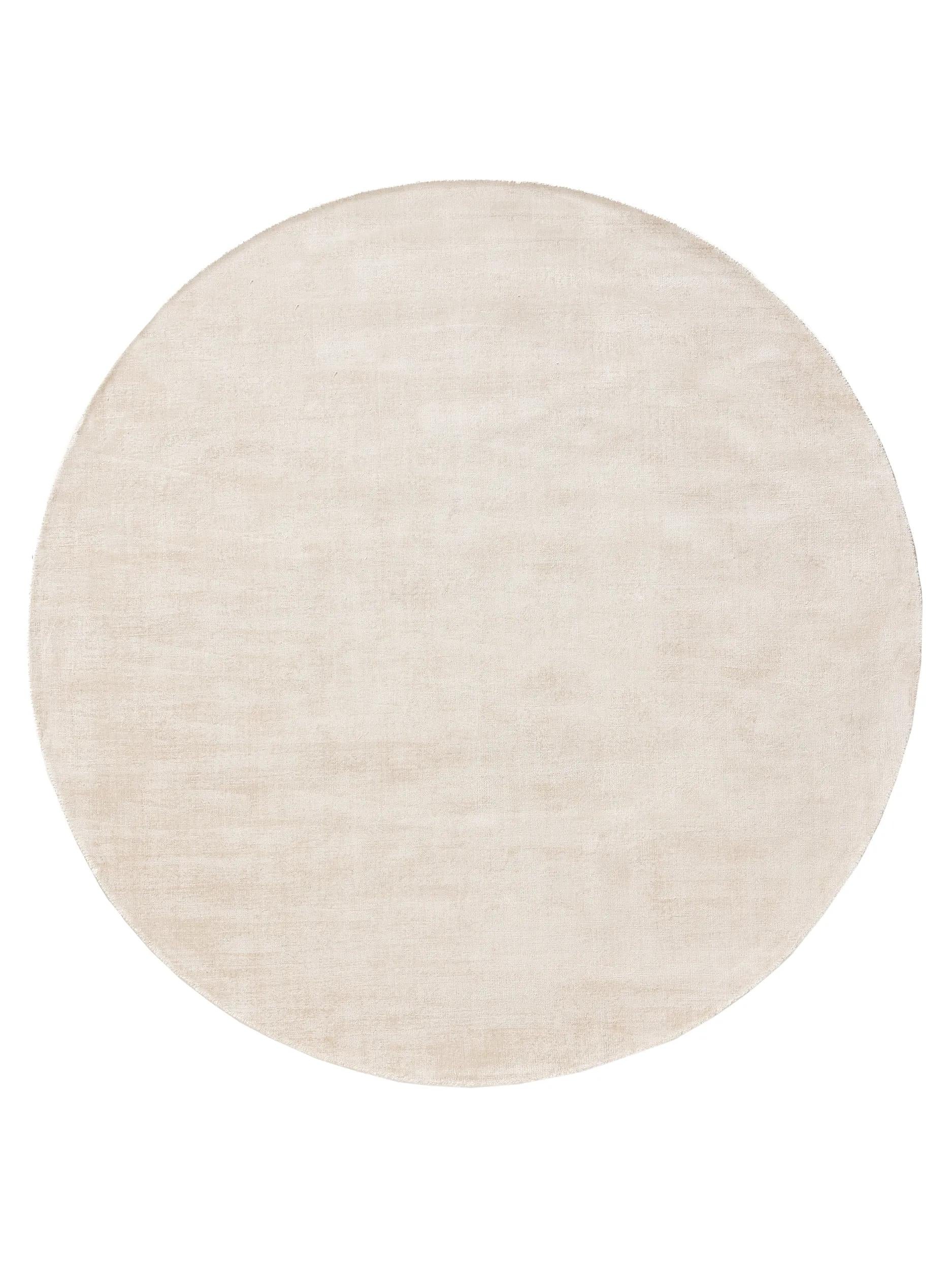 Tapis rond en viscose Nova crème