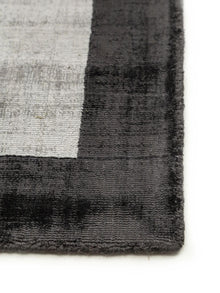 Viscose Rug Nova Border Grey