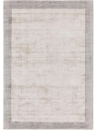 Viscose Rug Nova Border Light Grey