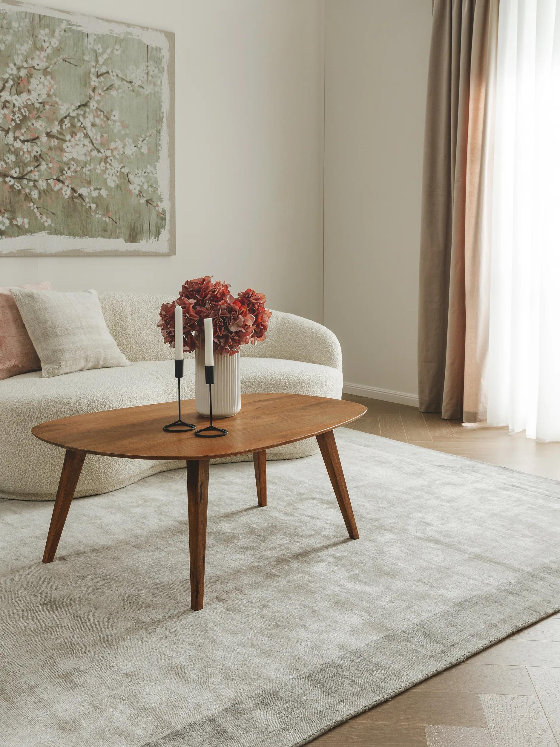 Viscose Rug Nova Border Light Grey