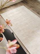 Alfombra de viscosa Nova crema