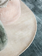 Viscose Rug Oval Nova Cream