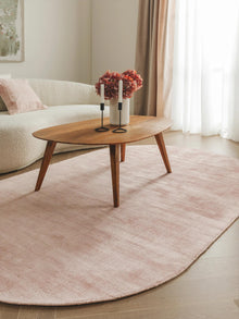 Viscose Rug Oval Nova Rose