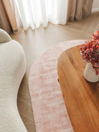 Viscose Rug Oval Nova Rose