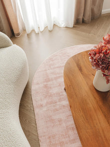 Viscose Rug Oval Nova Rose