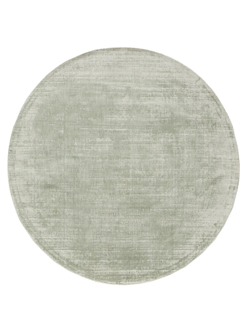 Viscose Rug Round Nova Mint