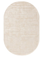 Viscose Rug Oval Nova Cream