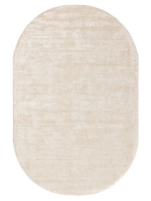 Viscose Rug Oval Nova Cream