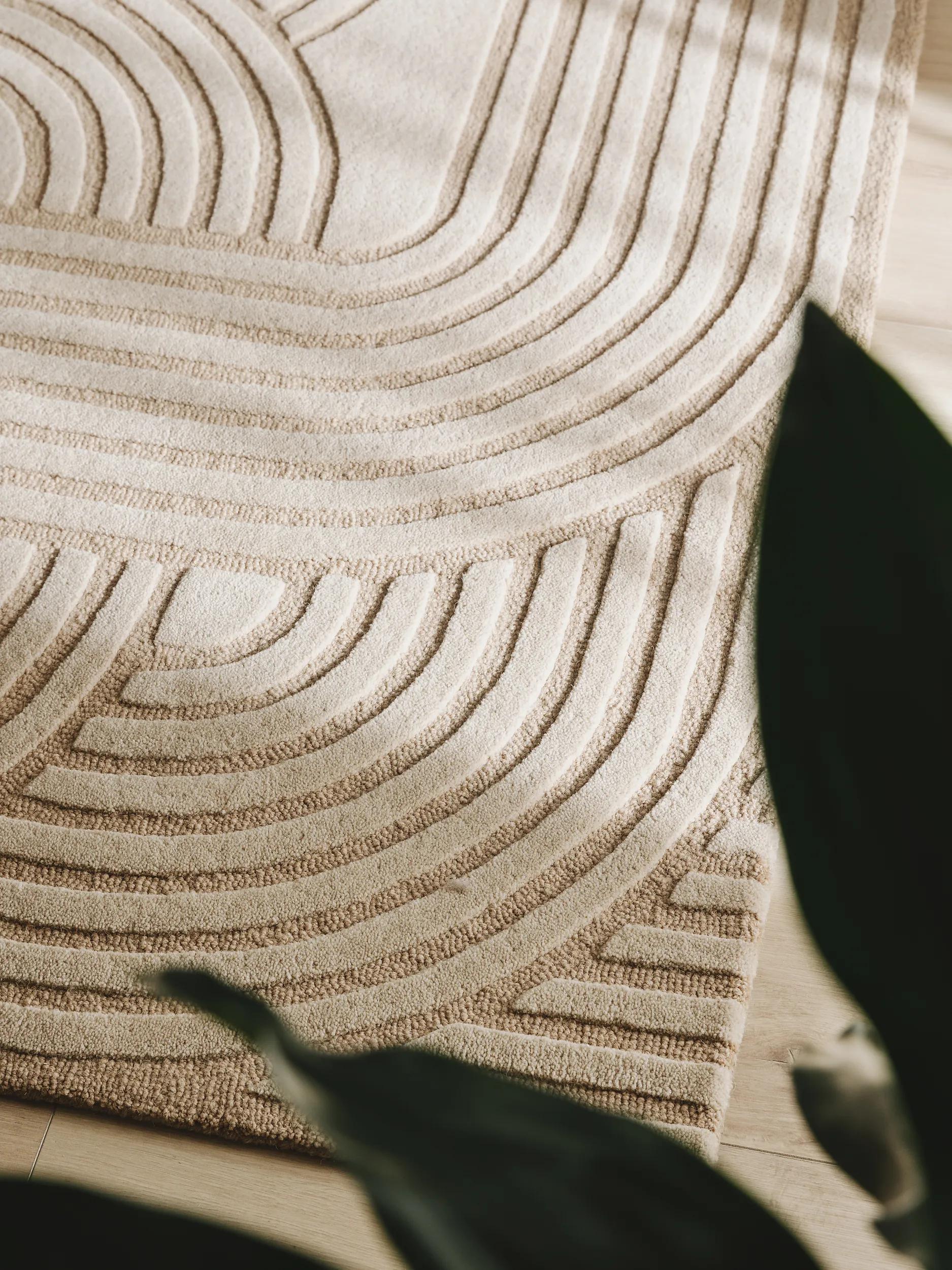 Wollteppich Nuria Beige