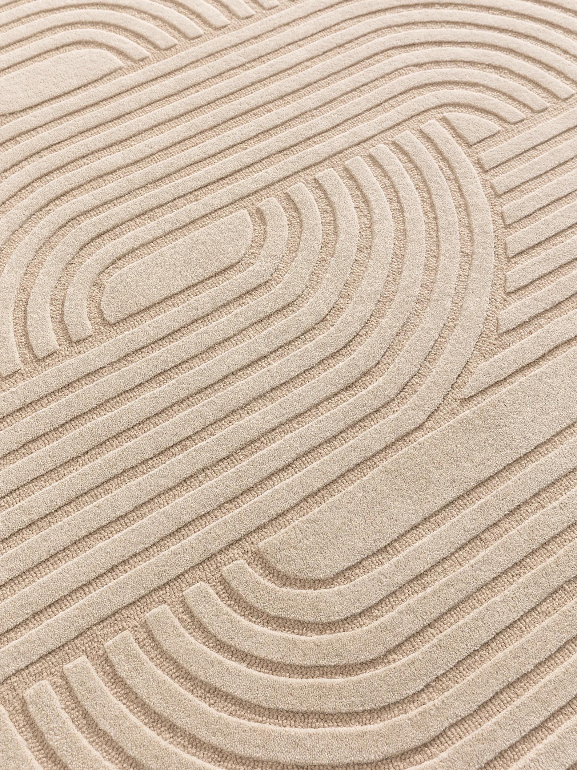 Wollteppich Nuria Beige
