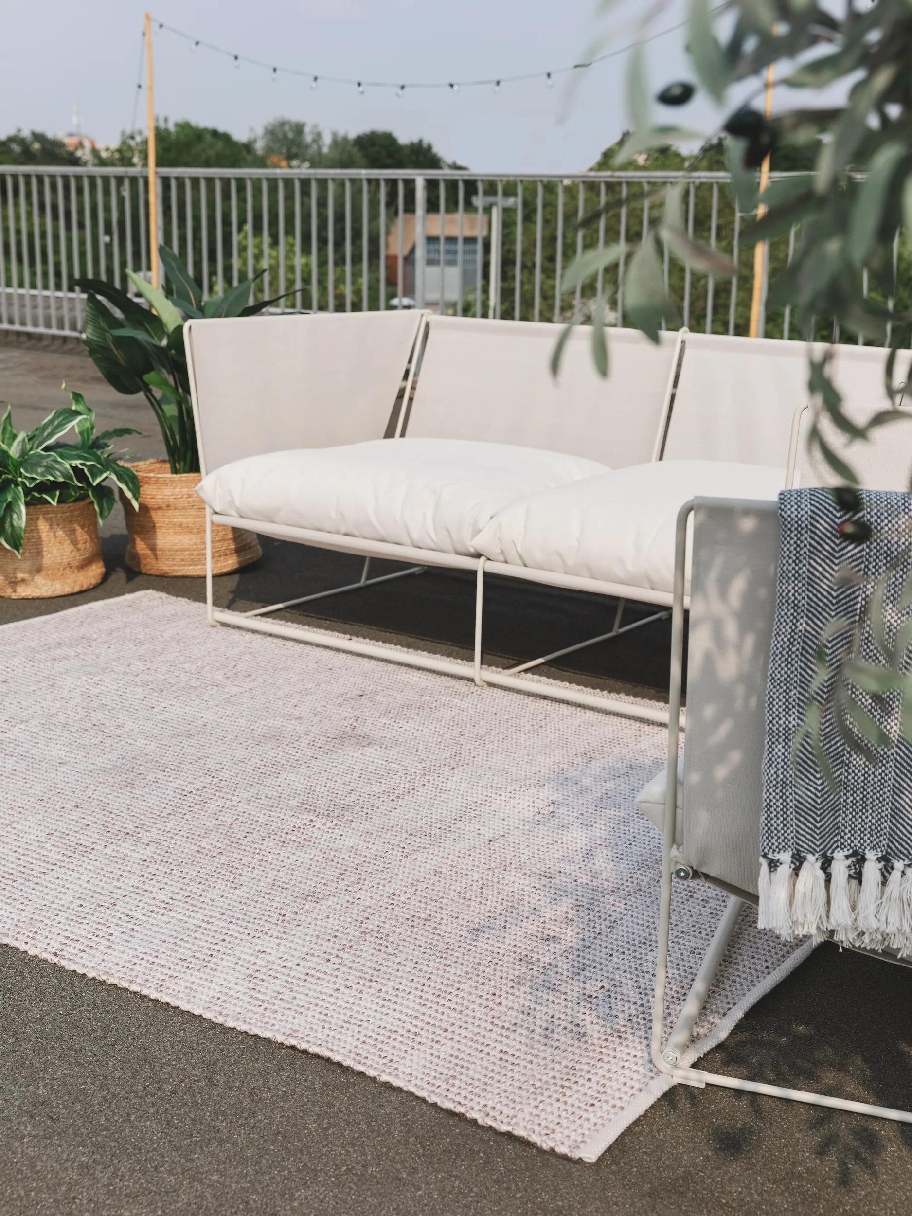 Rug made from recycled material Nyssa Cream/Taupe