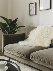 Faux Fur Oscar Cream