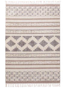 Teppich Oyo Creme/Grau