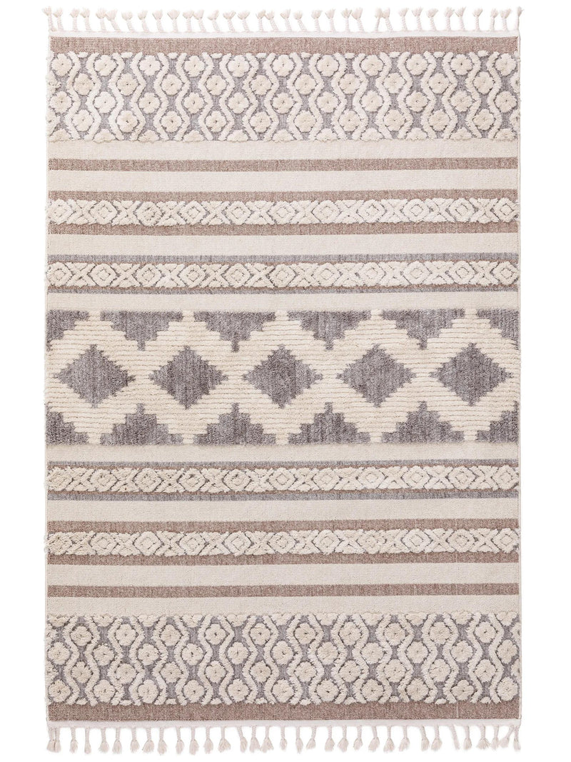 Teppich Oyo Creme/Grau