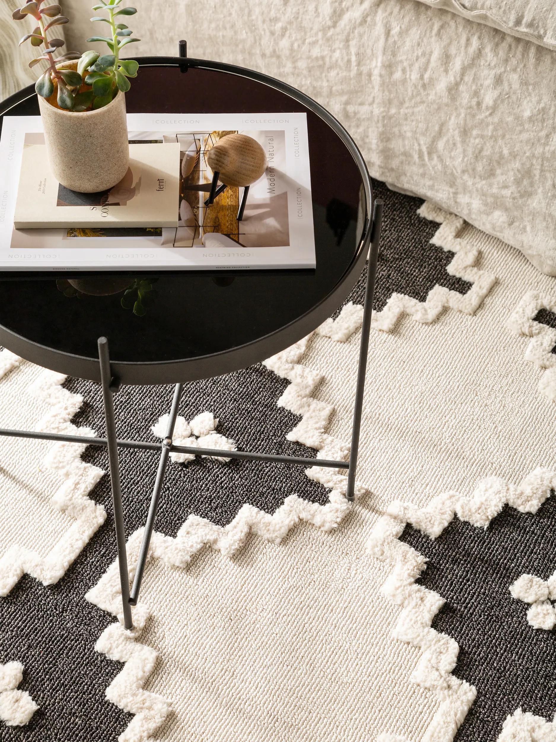 Alfombra Oyo Crema/Carbón