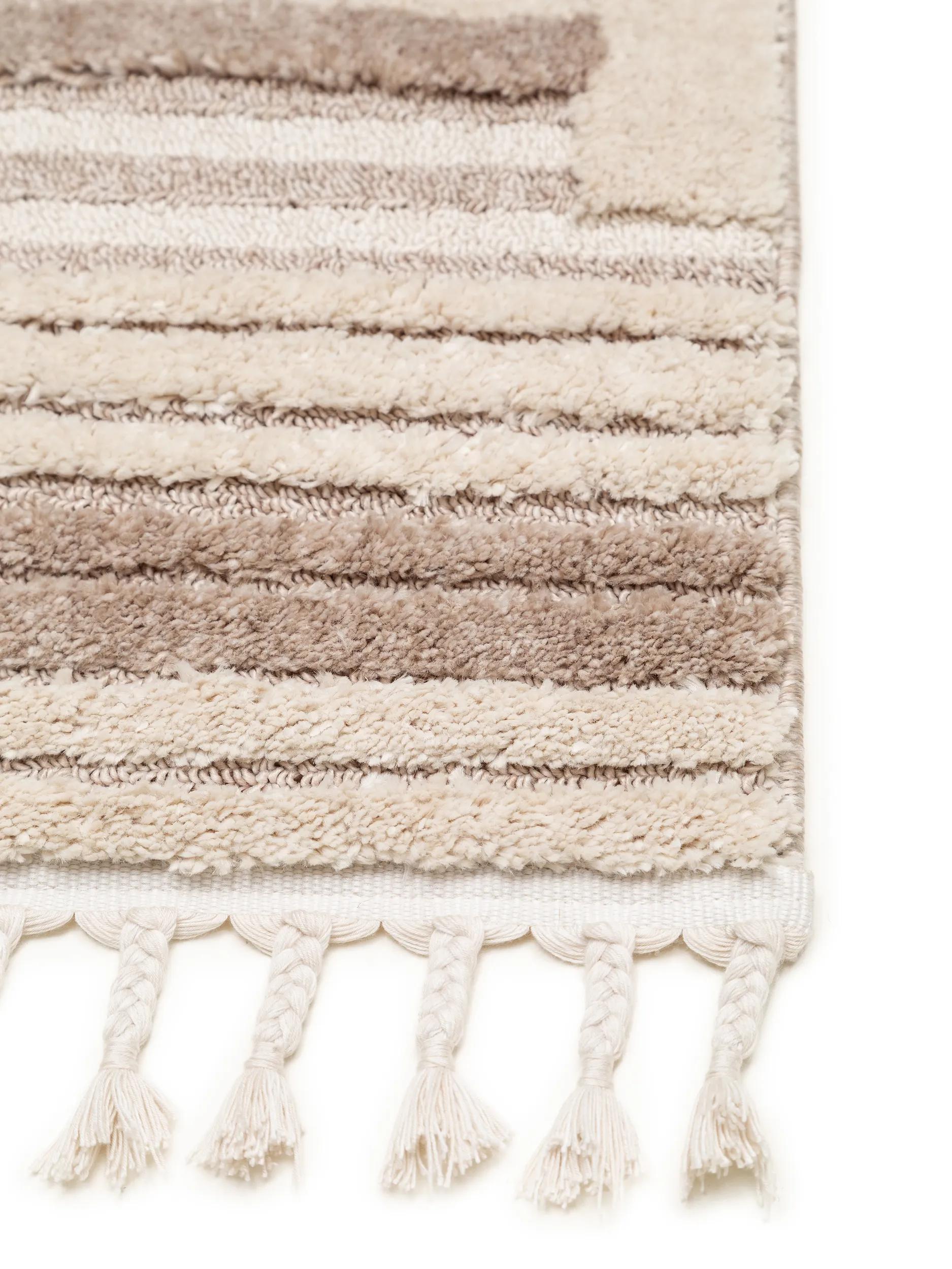 Teppich Oyo Creme/Beige