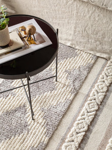 Teppich Oyo Creme/Grau