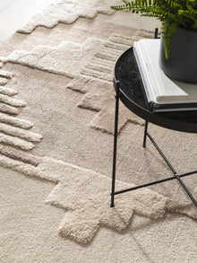 Teppich Oyo Creme/Beige
