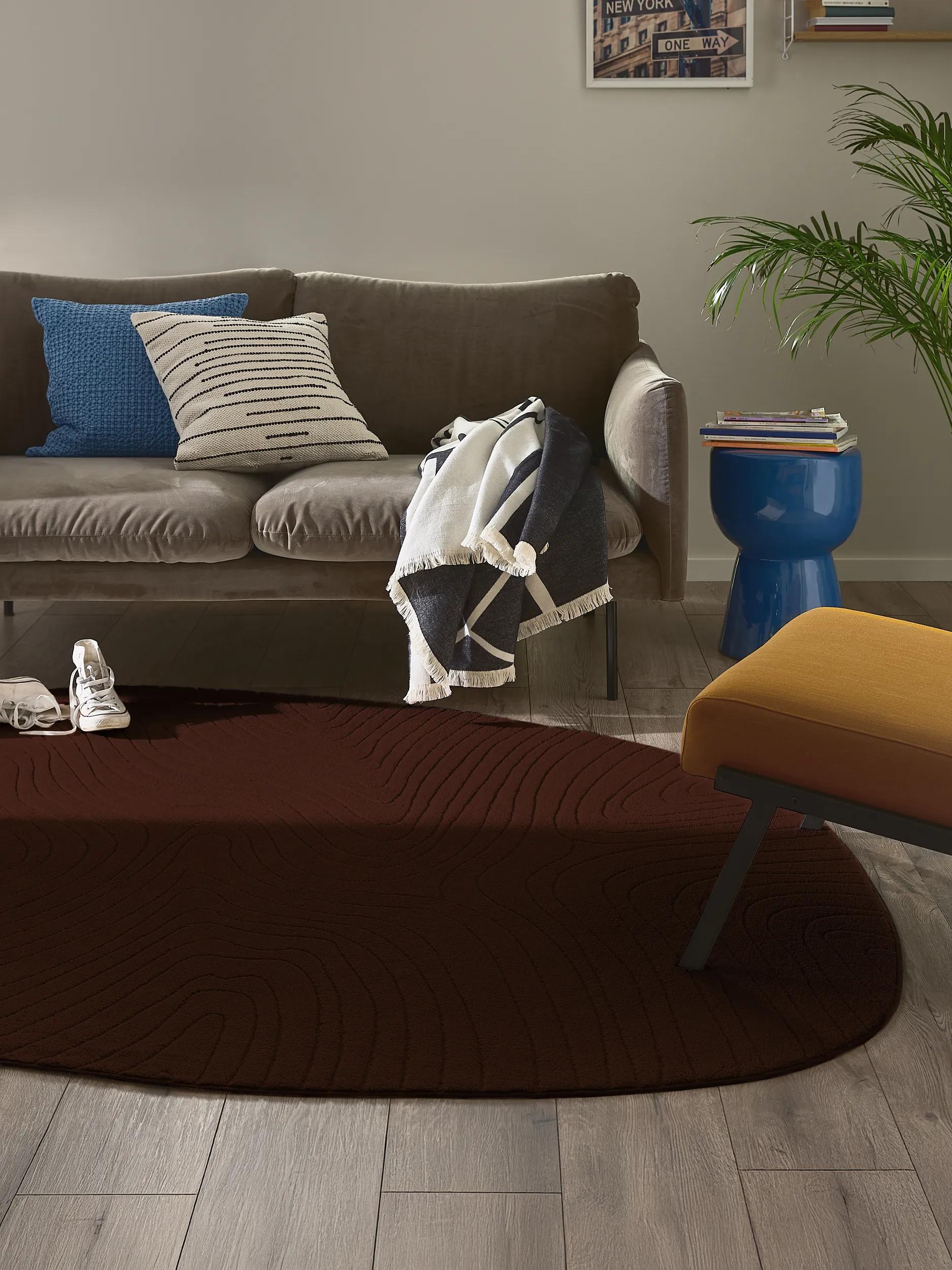 Washable Rug Pam Dark Brown