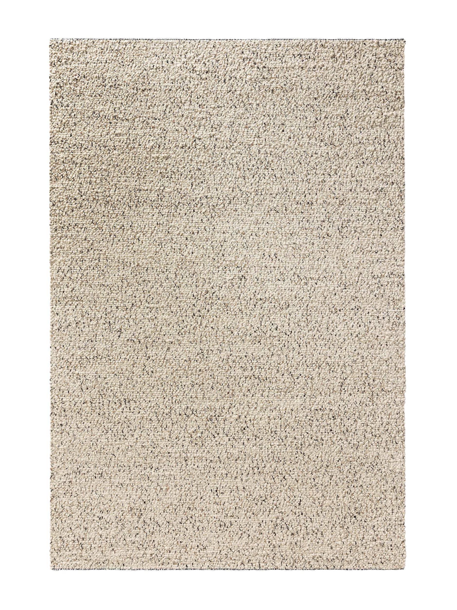 Wollteppich Patch Weiß/Schwarz